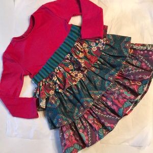 LIKE NEW! PERSNICKETY Ruffle dress 3t comfy knit❤️